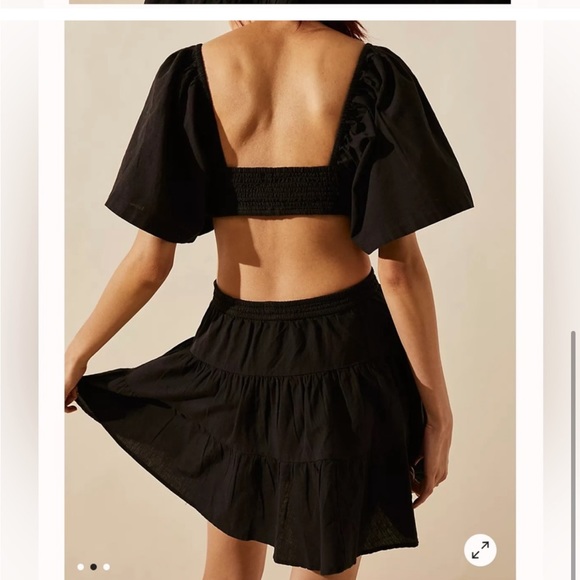 Free people black mini dress - Picture 2 of 6
